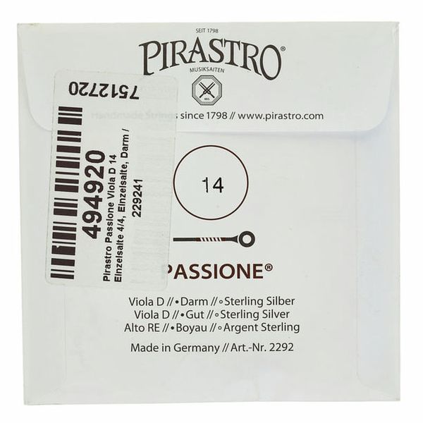 Pirastro Passione Viola D 14 Single 4/4